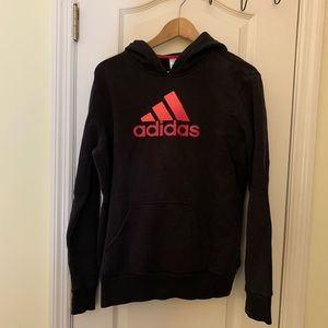 Women’s Adidas sweatshirt black with hot pink